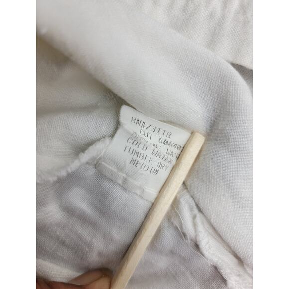 David Dart 100% Linen Pullover Top with Front Pocket, Sz P - Picture 13 of 13